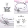 925 Silver Charms BeadsClosely Inlaid Butterfly Pendant Fit Original Diy  Bracelet Gift Women Party Diy