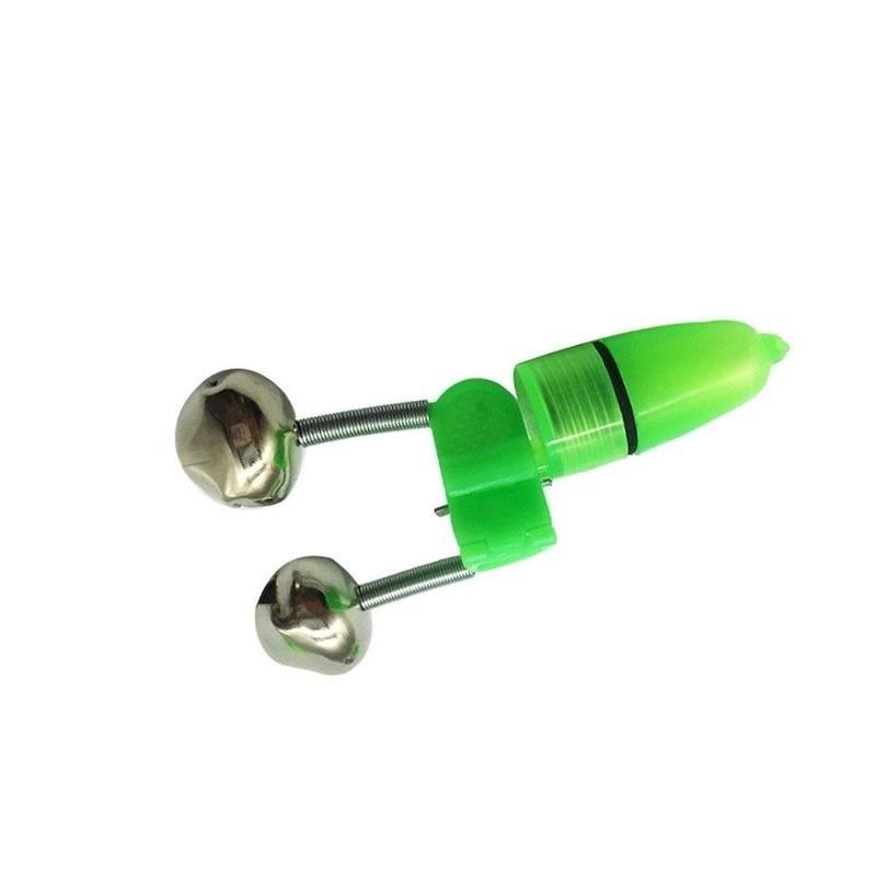 3 шт. светодиодный светильник с двумя колокольчиками, зажим для удочки для рыбы, сигнализатор поклевки