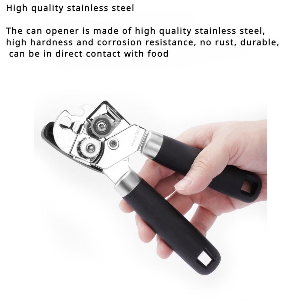 1шт. Кухонный консервный нож 3-в-1, многофункциональный консервный нож для дома, пикника, путешествий