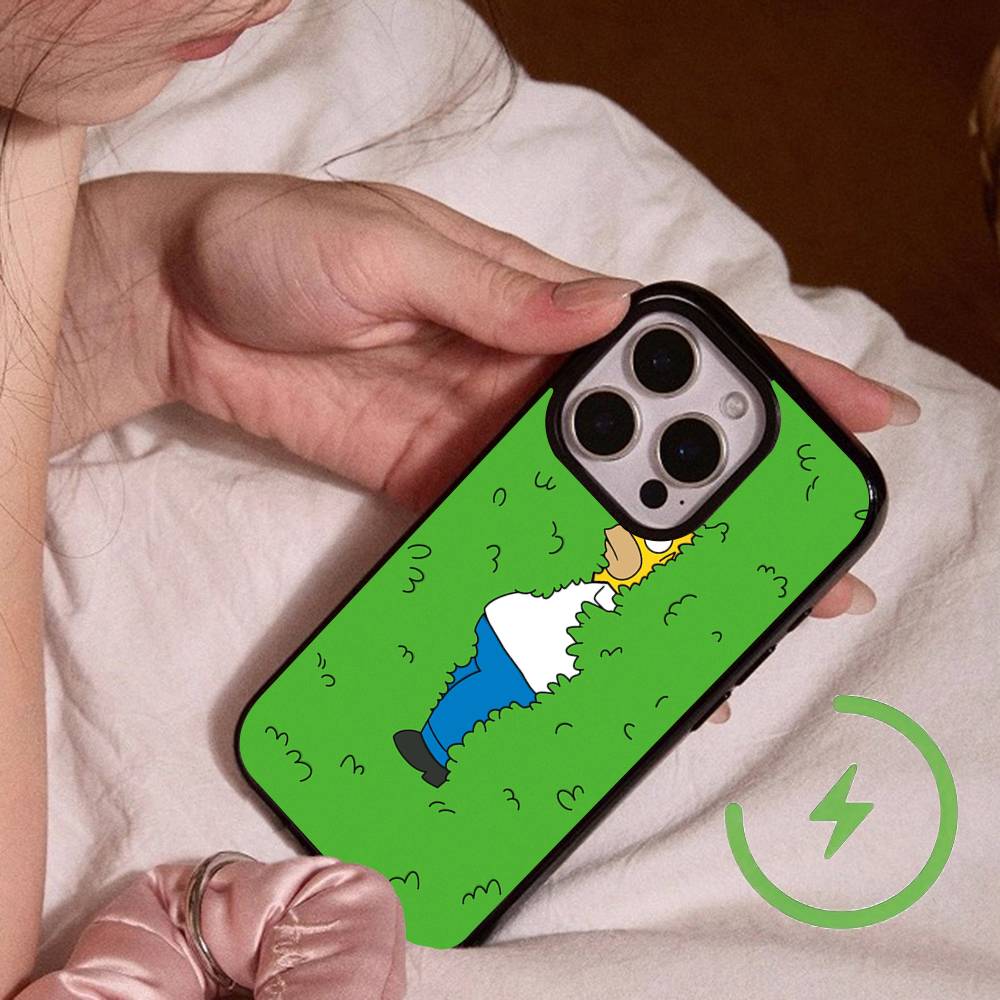 The S-Simpsons Phone Case Magnetic Wireless charging For iPhone 16 15 14 13 12 11 Pro Max Plus 17 Air Cover