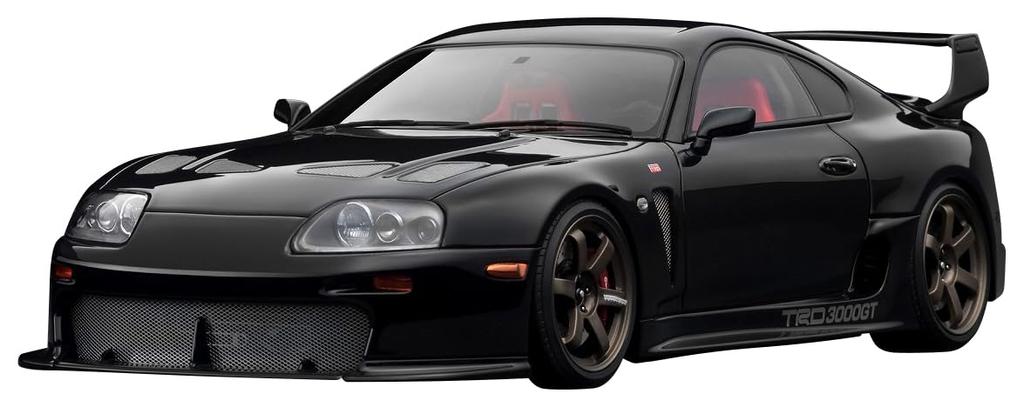 TK.Company Ignition Model 1/18 Scale Toyota Supra (A80) TRD 3000GT Black Finished Product IG3599