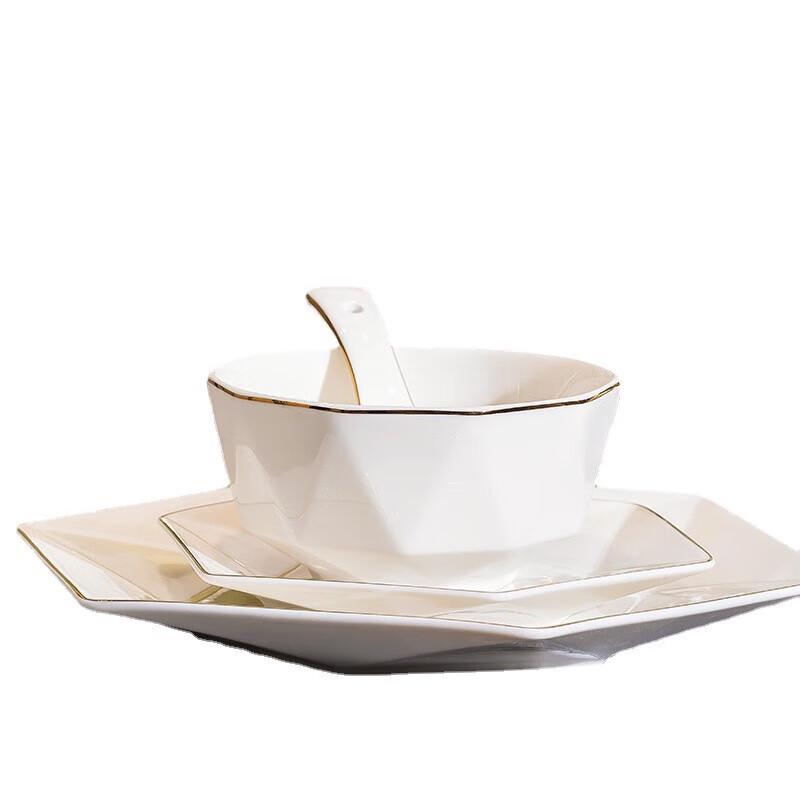 Mod Lanka Gold Rim Ceramic Tableware Set