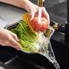 Multifunctional Resistant Sink Strainer Leftover Drain Basket Fruit and Vegetable Washing Basket Hanging Drainer Rack Kitchen Accessories