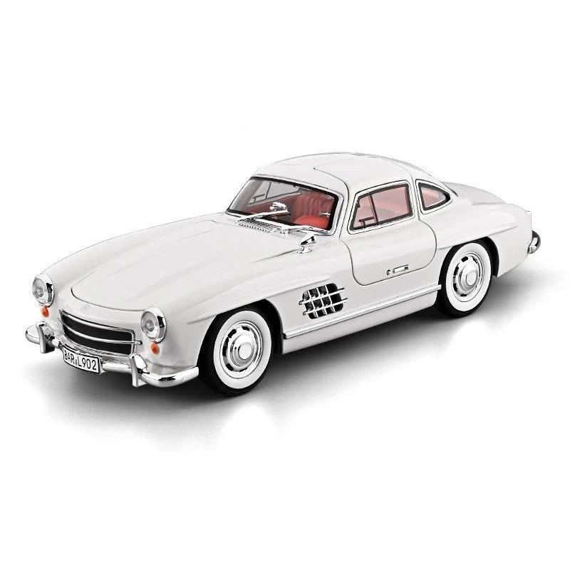 1/18 Mercedes-Benz 300SL Supercar Alloy Car Model Sound and Light Pull Back Children's Toy Collectibles Birthday Gift