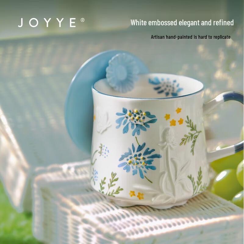 JOYYE Floral Ceramic Mug