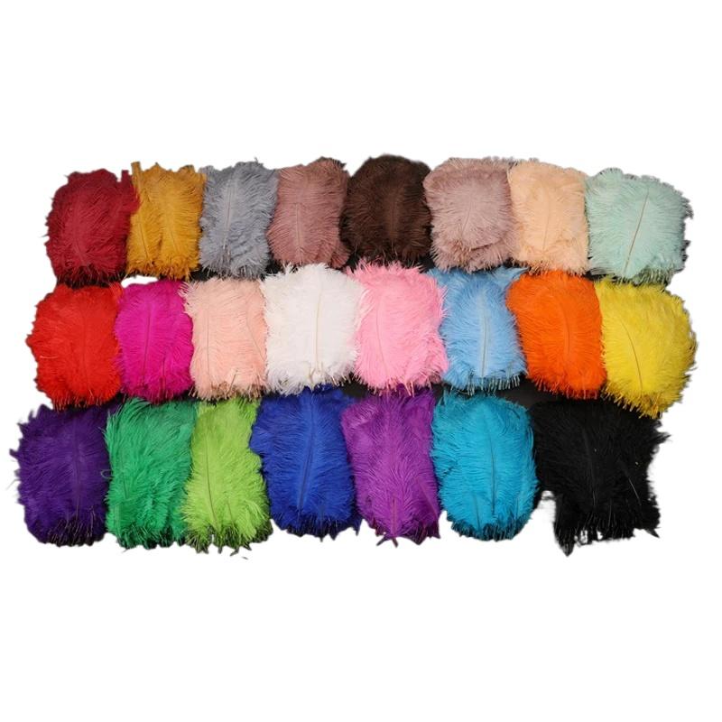 1 шт. Страусиные перья Plumas Decor натуральная кожа свадебное украшение для вечеринки красочные страусиные центральные украшения для стола для поделок