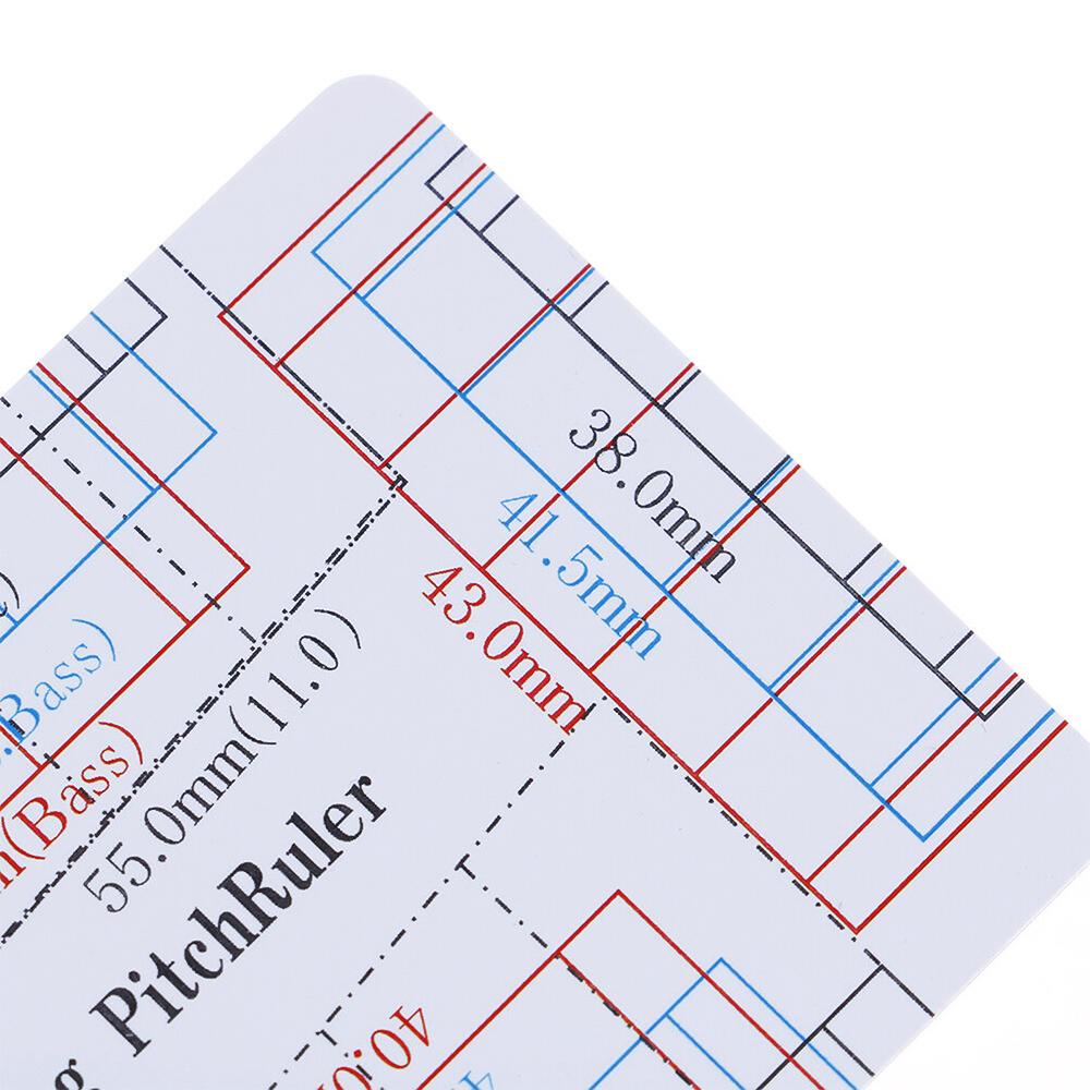 Калибр действия гитарной струны Линейка для струн Карты Инструмент для мастеров Линейка