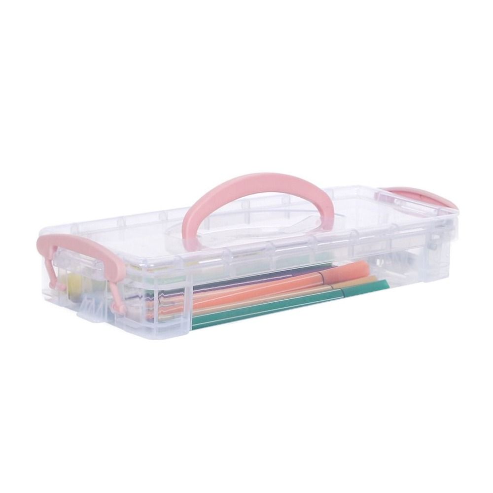 Stackable Portable Pencil Case Detachable Marker Pen Box Watercolor Pen Case  School Supplies