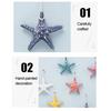 Starfish Hanging Decoration Coastal Starfish Ornament Beach Decor Resin Starfish Pendant for Home Bedroom Living Room Seaside Wedding Background Wall