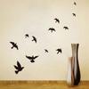 Наклейки с птицами на окнах, силуэты, защита стеклянных дверей и птицы