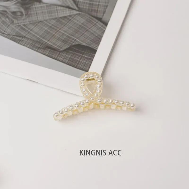 Набор из жемчужных клипс в корейском стиле: Шикарные большие и маленькие шпильки для затылка