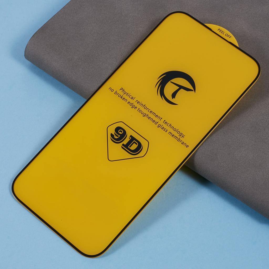 For iPhone 17 Pro Max Screen Protector Silk Print Full Glue 9D Tempered Glass Film