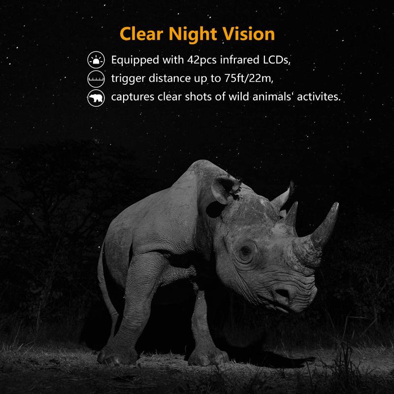 Уличная охотничья камера 36mp 2,7k детектор диких животных Hd водонепроницаемая инфракрасная камера мониторинга ночного видения Po ловушка