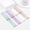 Floral Engraved Strap For Apple Watch Band 40 44 41 49mm 45mm 38mm 42mm Silicone Bracelet Iwatch Series 9 7 Se 6 8 Ultra 2 Belt