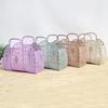 Large-Capacity Bag Hollow Jelly Beach Holiday Portable Tote Bag Reusable And Easy To Clean Plastic Portable Bath Basket