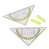 Transparent Triangle Ruler Drafting Tools Scale Ruler Angle Protractor  Students Gift