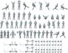 HMA NAVY Deck Crew Resin 3502 1/350 Figures, 50-piece Set, Kit, (people)