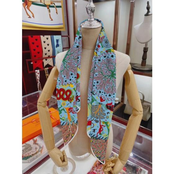 90*90cm Luxury Brand Women Silk Scarfs Stripe Design Square Scarves Spring Summer Shawls For Ladies