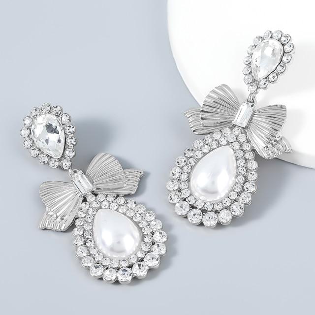 2022 новый тренд, блестящие большие стразы, подвеска в форме капли, женские серьги, модные ювелирные изделия для свадебной вечеринки, аксессуары