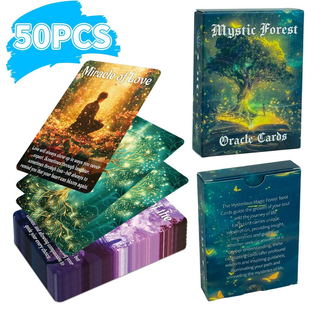 50 Игровых карт, Карты для настольной игры, Лесной отпечаток, Карты для интерактивной настольной игры «Сбор»