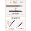 Maveni Ultra Fine Core Eyebrow Pencil, Ultra Fine, with Brush, Easy to Fall Eyebrow [Same Color Persi Included, Refillable] Resistant to Water, Sweat,