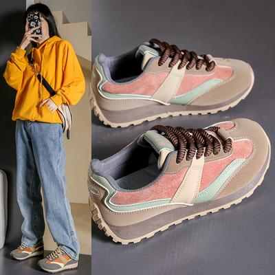 Инс корейская версия новых кроссовок Форрест Гамп женские весенние студенческие спортивные беговые кроссовки повседневная обувь обувь на платформе с увеличением высоты 88