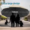 Складной зонт XL с 12 спицами, усиленный, ветрозащитный, с автоматическим козырьком и черным УФ-покрытием, для дождя и солнца - Идеальный подарок с логотипом.