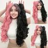 Cosplay Wig Synthetic Long Colored Curly Girls Lolita Cosplay Wig With Double Ponytails & 1pc Wig Cap