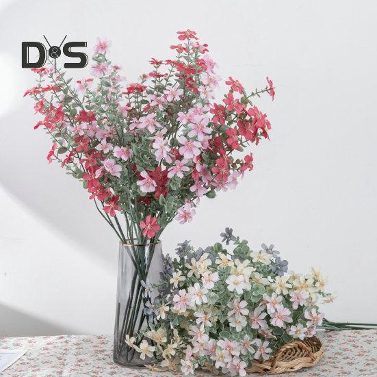 Искусственная шелковая ткань, имитация цветка, легкий уход, креативная мини-искусственная орхидея, зеленое растение