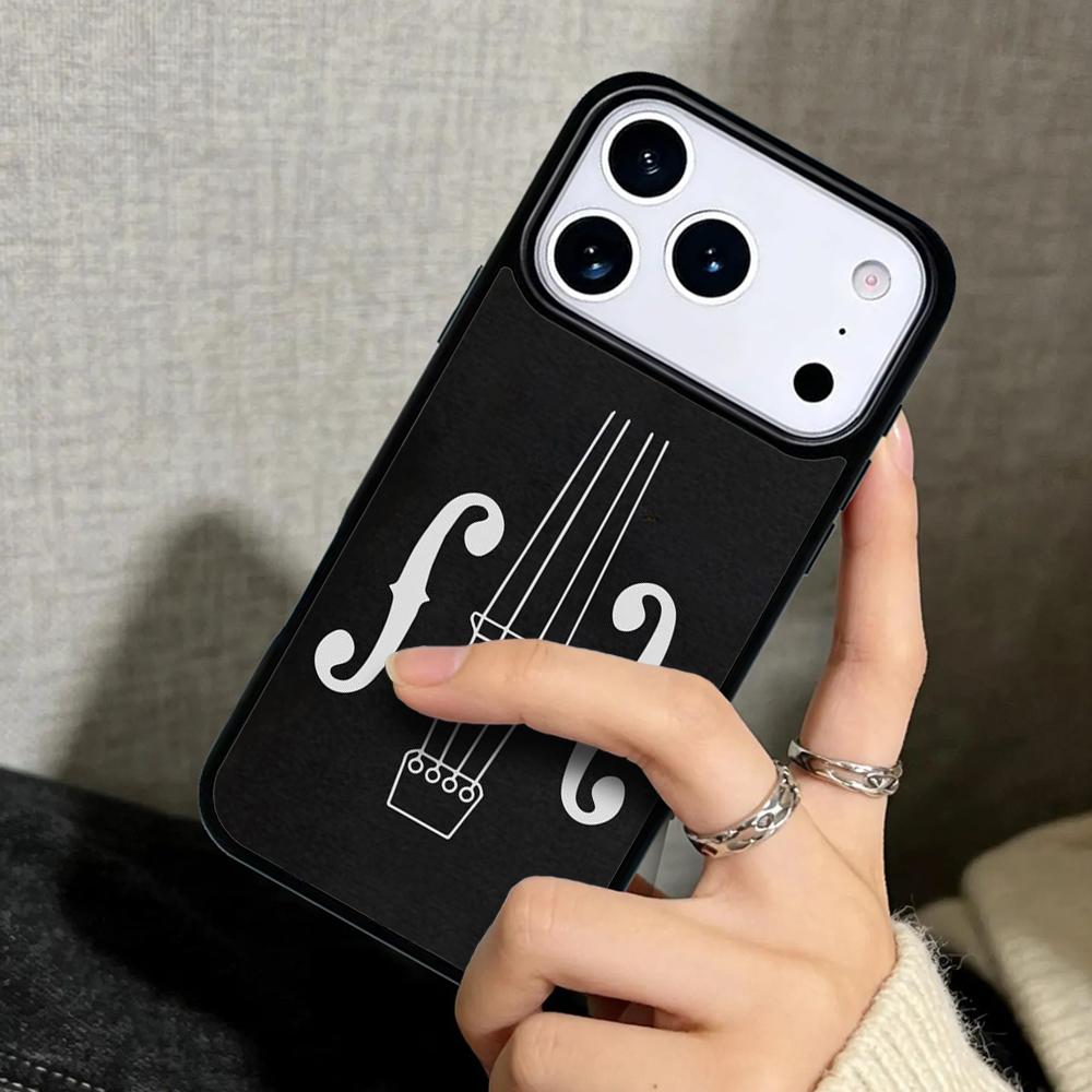Capa Case for iPhone 17 Air 16 Pro Max 15 Plus 11 13 Mini 14 12 Back Phone Cover Gothic Girl Violin Watercolor