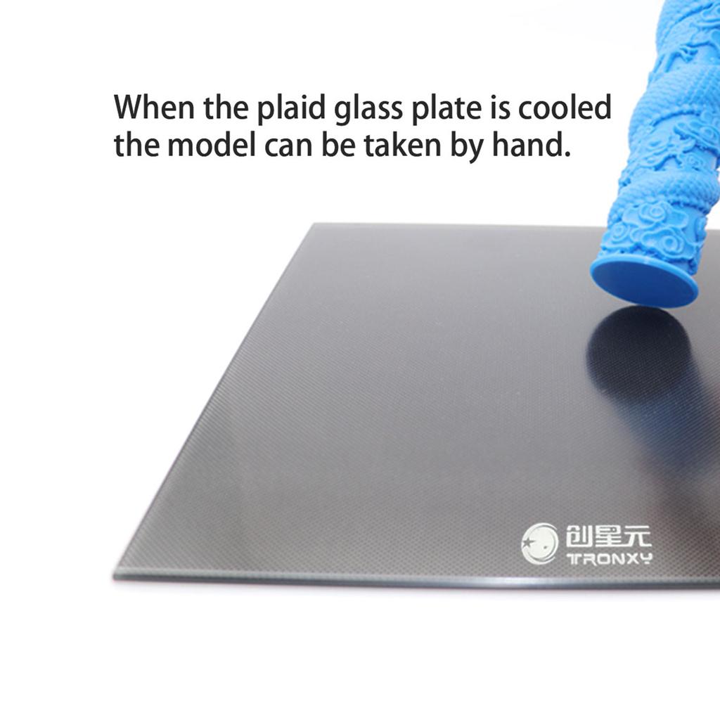 Tronxy Carbon Silicon Crystal Glass Печатная кровать Платформа Рабочая поверхность 330*330 мм для 3D-принтера Hotbed