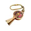 Maritime Solid Brass Key Ring Marine Ship Engine Telegraph Key Chain SETS OF 10
