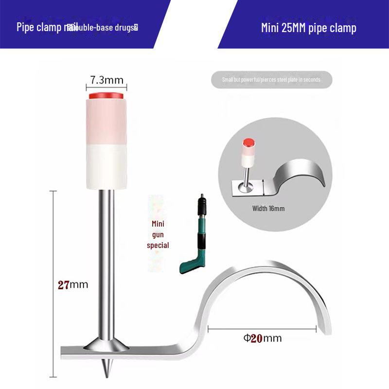 Компактный потолочный гвоздезабивной пистолет для бетона и стали с глушителем