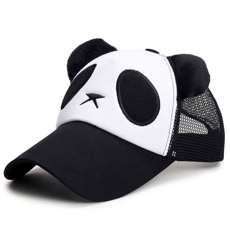 Летние Милые Бейсболки с Пандой Для Мужчин Женщин Хлопок Хип-Хоп Snapback Кепки Защита от Солнца Мальчики Девочки На Открытом Воздухе Gorras Дропшиппинг