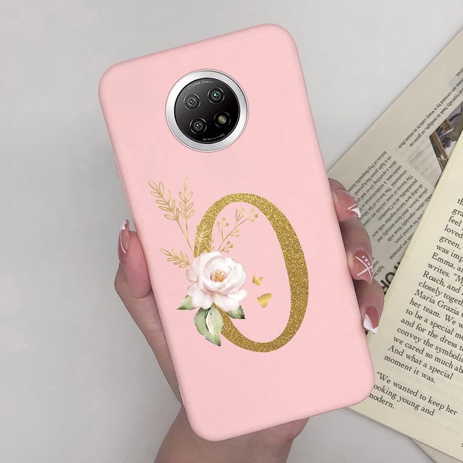Flower Letters For Xiaomi Redmi Note 9T 5G Case Cover Soft Silicone Bumper Protective Phone Cases For Redmi Note9T 9 T Fundas