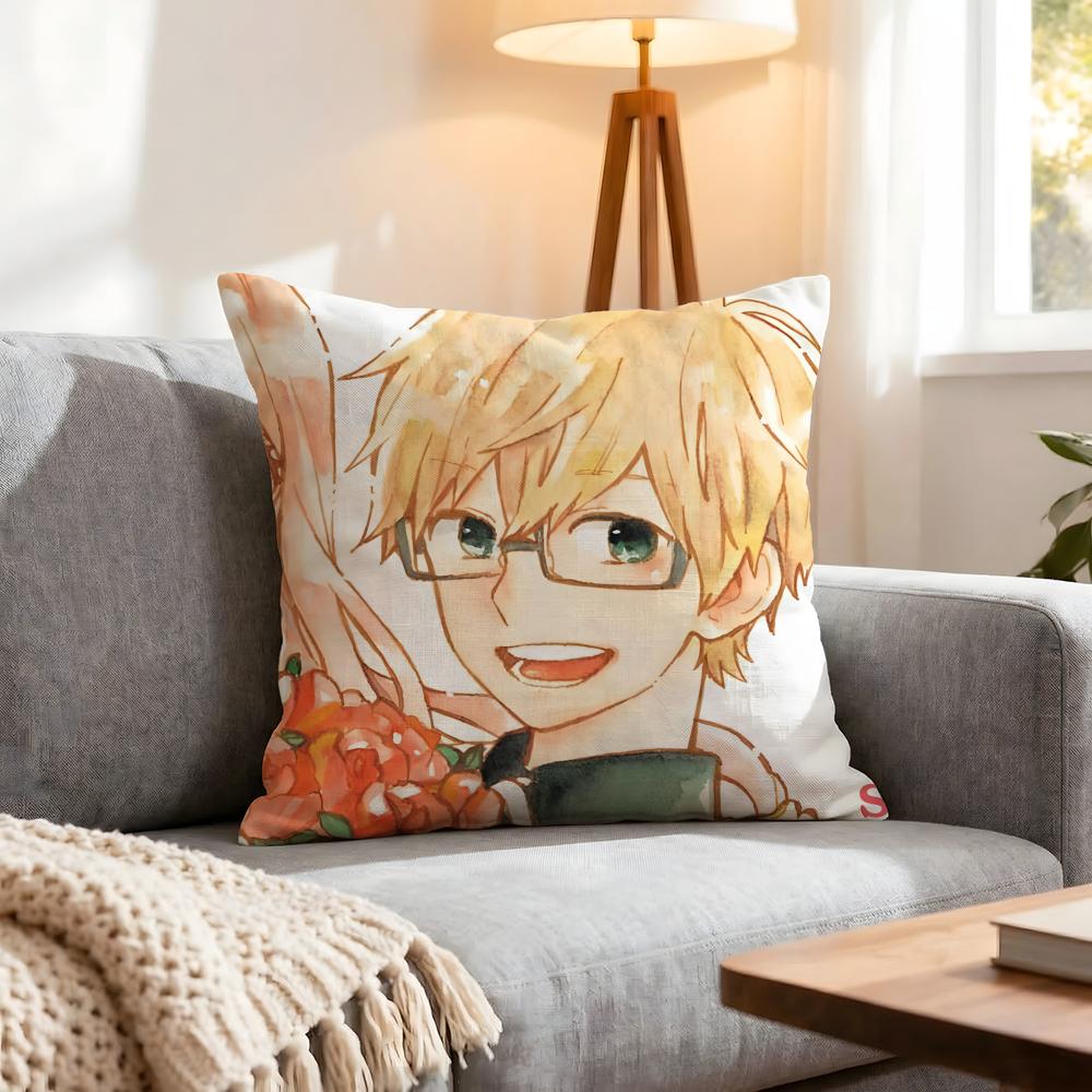 Anime Natsuiro Kiseki Cushion Cover 1Pcs Decorative Covers Soft Cushion Case For Sofa Couch Decor 40X40 45X45 Pillowcases