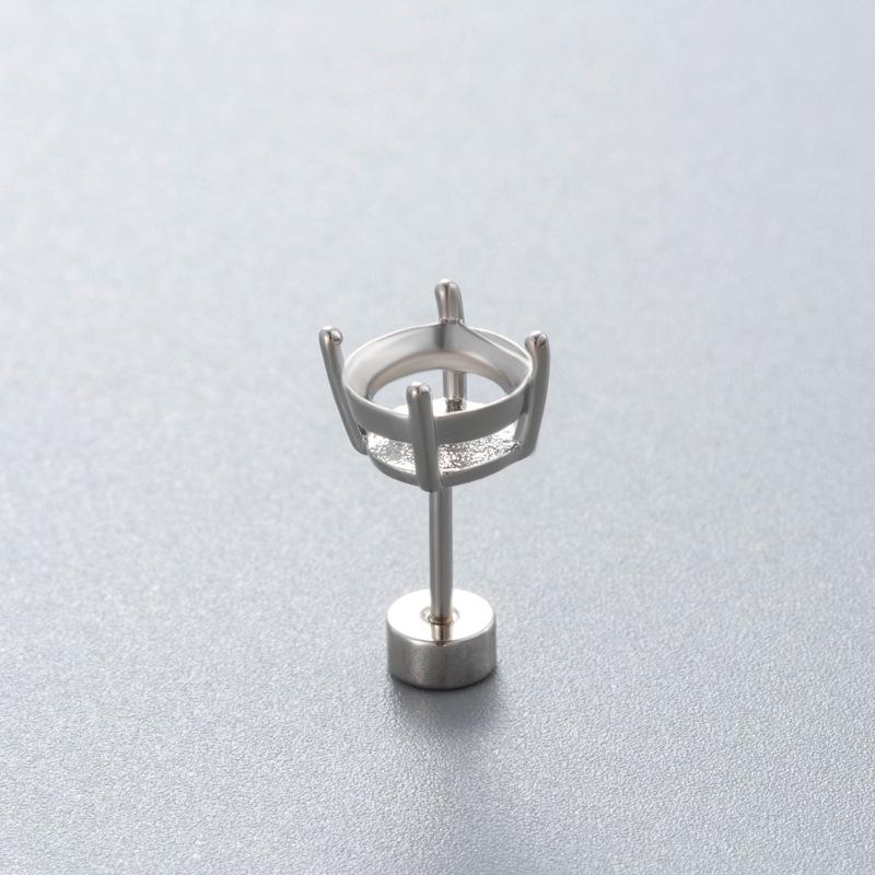 Серьги-пусеты Henson из титановой стали с четырьмя зубцами хуацзы – DIY аксессуары для хряща хеликс