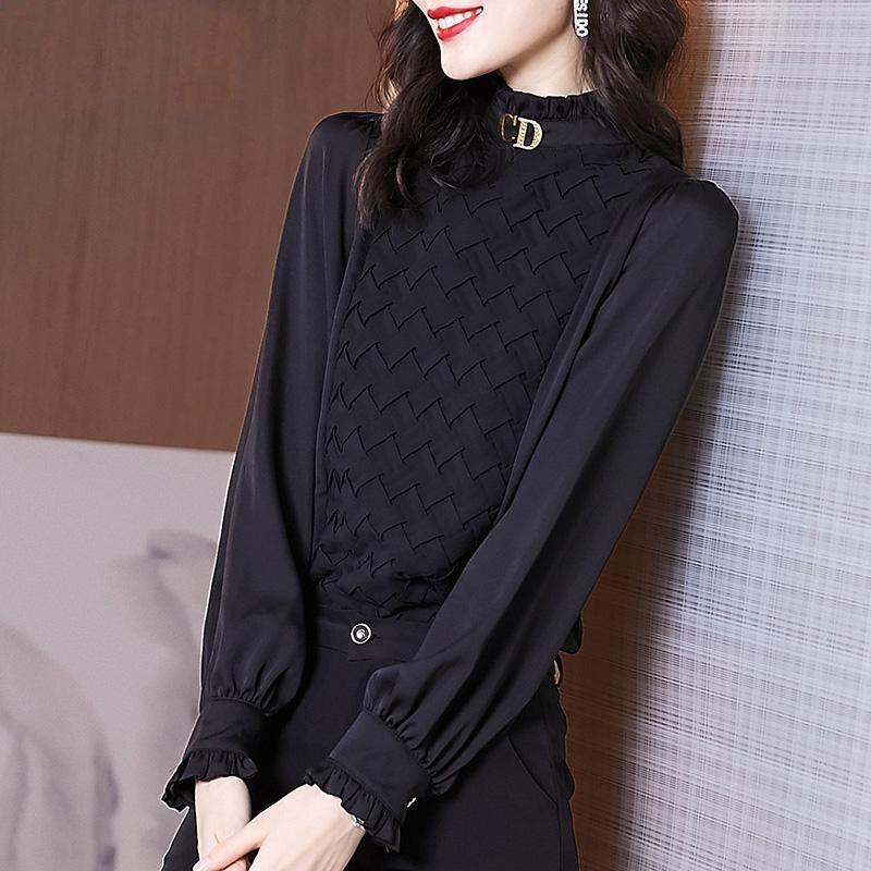 Spring Women's Casual Fashion Turtleneck Bottoming Shirt