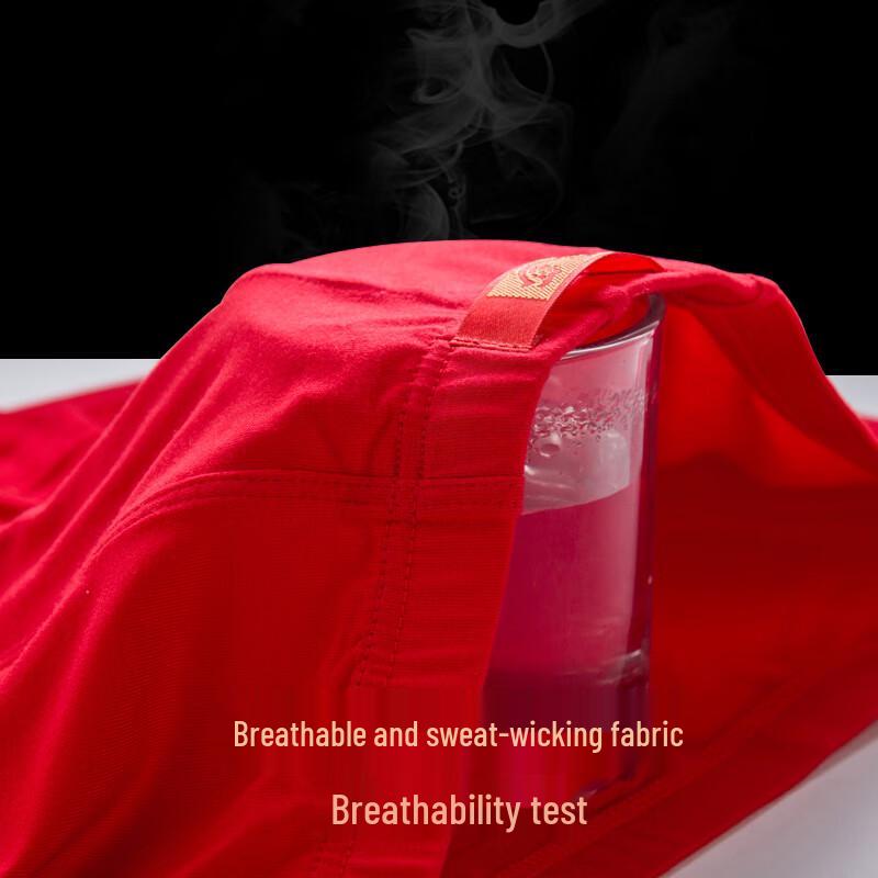 LANGSHA Мужские праздничные красные модальные боксеры-брифы, 2 шт.