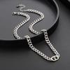 Unisex Copper Alloy Necklace Electroplated Durable Non-Fading Jewelry Sweater Chain Personalized Fashion Accessory