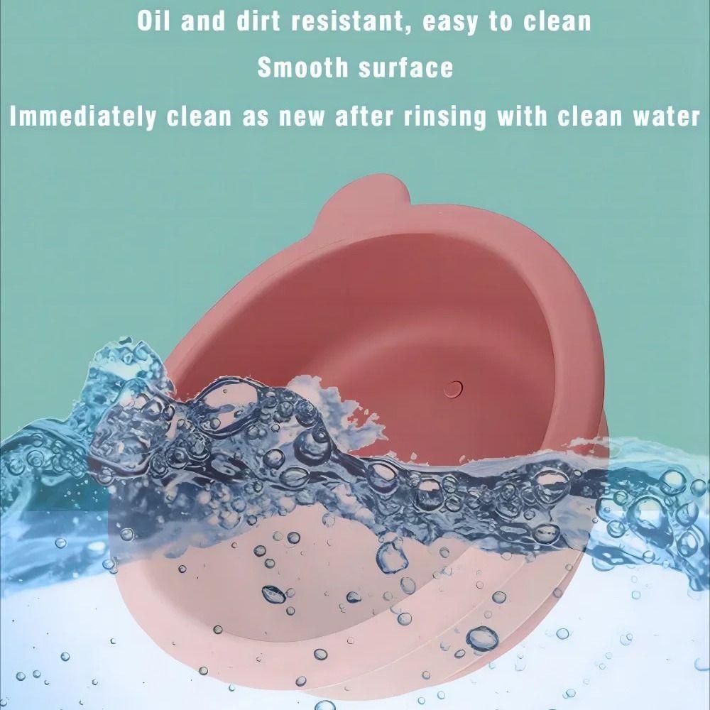 Flexible Feeding Tableware Portable Feeding Bowl Set Non-Slip Baby Bowls with Spoon Kids