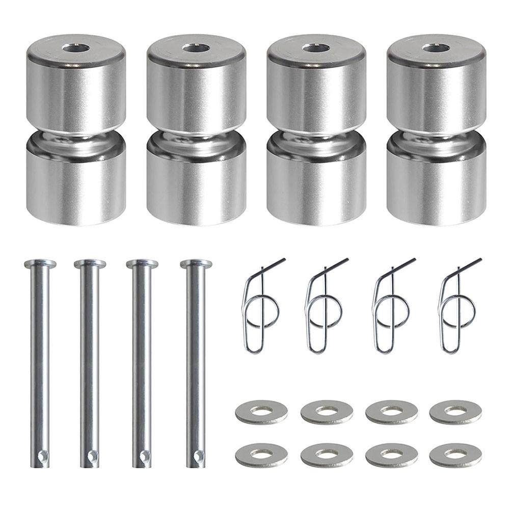 4 Pack Aluminum Alloy GL1 GMNR925 Trailer Tailgate Lift Assist Rollers Kit