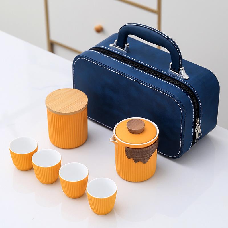 Креативный сувенир Гочао Керамический Портативный Дорожный Чайный Набор Бизнес Компания Высококлассные Подарки