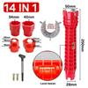 14 In 1 Faucet Sink Wrench Pipe Wrenches Faucet Sink Installer Kit for Bathroom Kitchen Plumbing Repair Installation Hand Tools