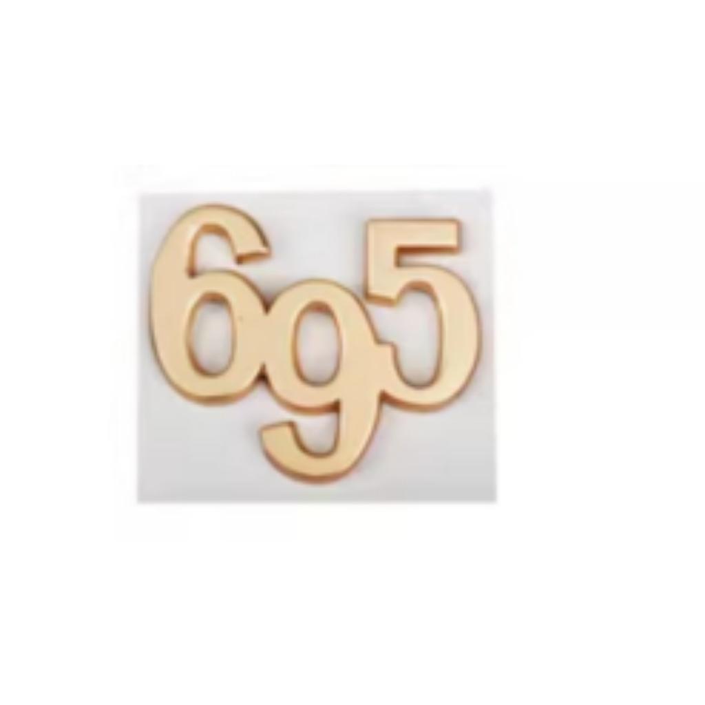 Авто Стайлинг 595 695 3D Наклейки Металлические Значки Эмблемы Декали на Кузов Крыло Задний Багажник для Логотипа 595 695
