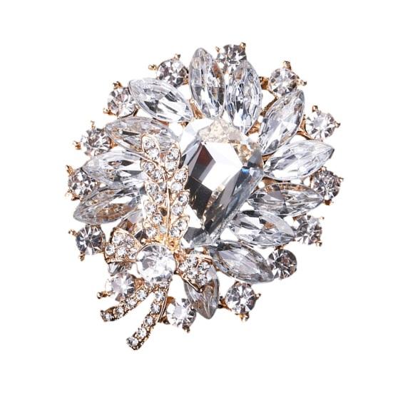 Брошь из искусственного драгоценного камня, свадебная брошь со стразами, модное платье, пальто, аксессуары, милые украшения для женщин и девочек