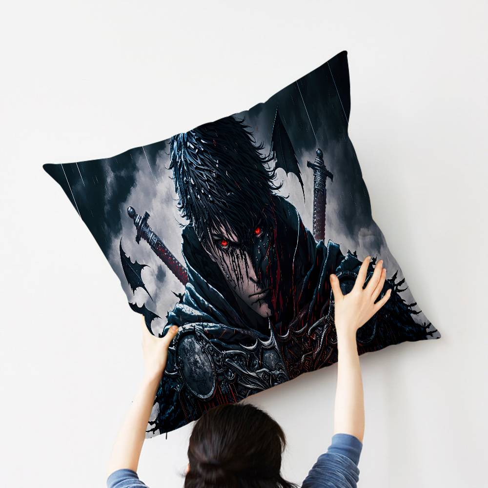 B-Berserk Guts Pillow Gift Home Office Decoration Pillow Bedroom Sofa Car Cushion Coverpillow Case