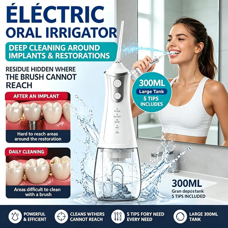 Portable Water Flosser for Travel & Braces Care
