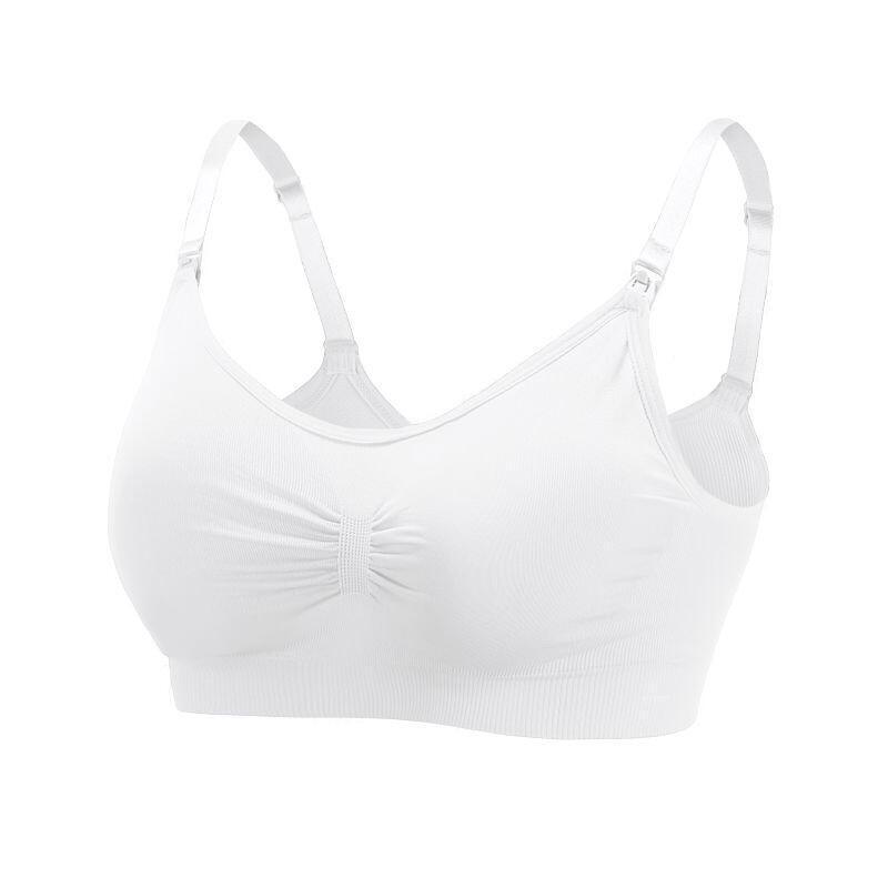 High Quality Single Handed Front Buckle Nursing Bra Breathable Women Breastfeeding Underwear Seamless Maternity Bra Push Up
