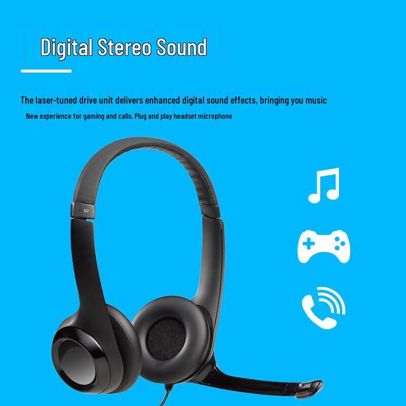 Logitech H390 Stereo USB Headset with Microphone